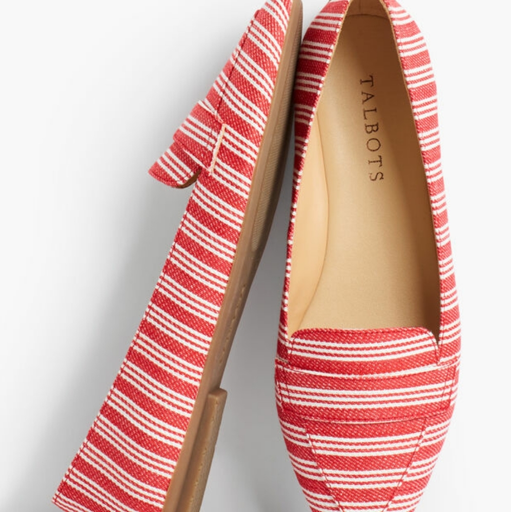 New Talbot Francesca Driving Moccasins Stripes